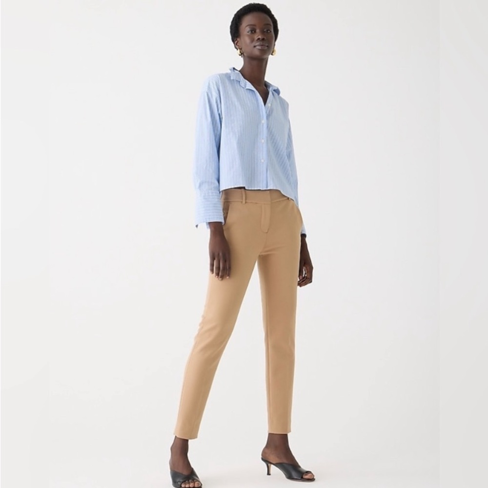 NWT J Crew Cameron Slim Women’s 4P Cropped Pant in Four-Season Stretch G9061
